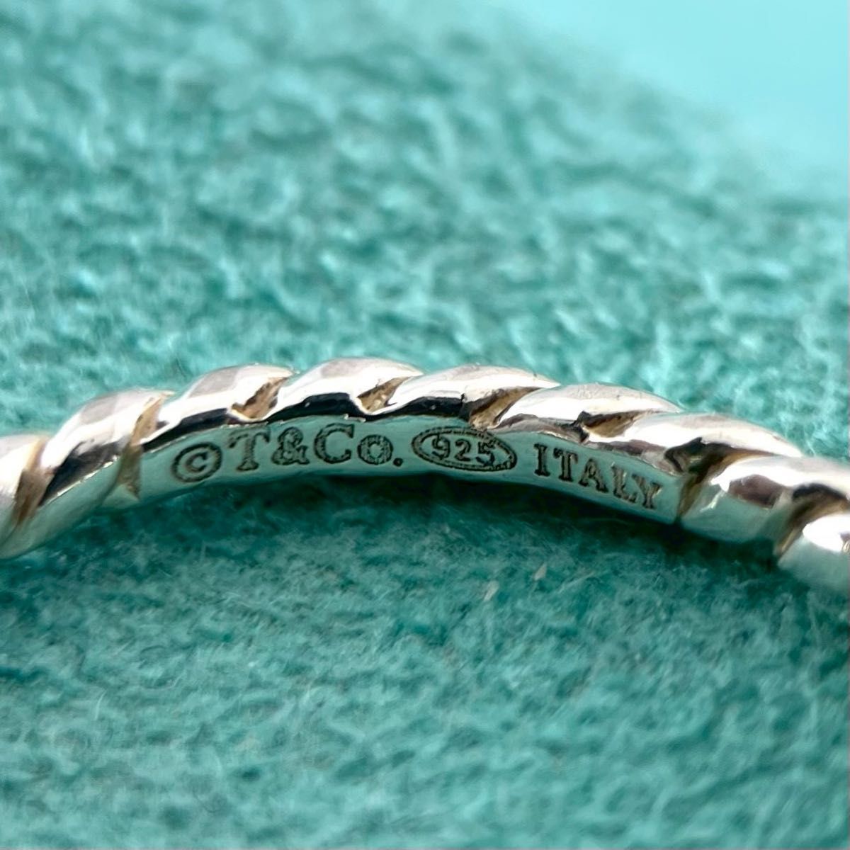 ティファニー 希少 16号 ツイスト スクリュー リング 925 P119fe