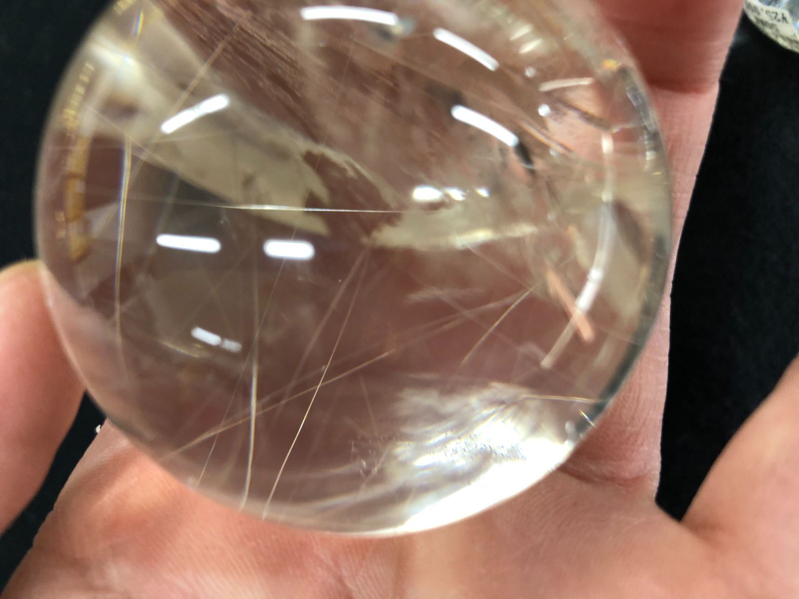 天然レインボールチルクオーツ丸玉BOX コリント産