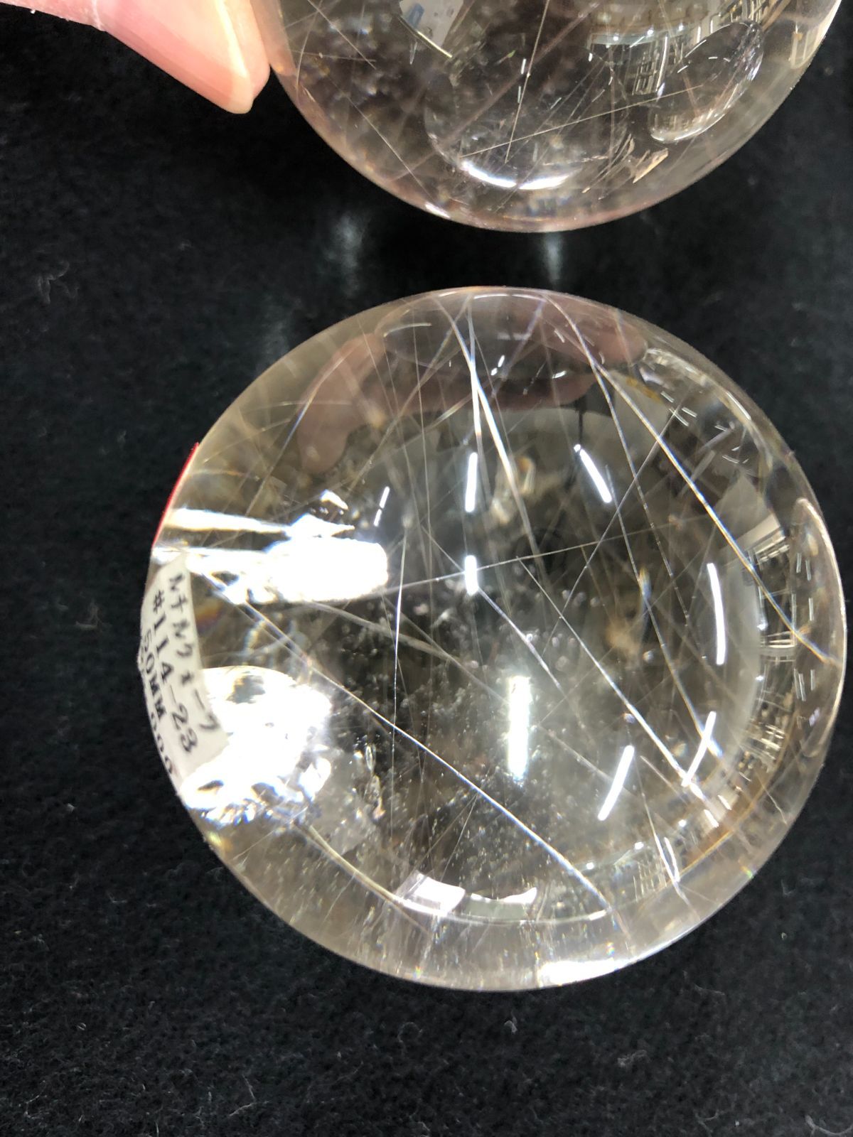 天然レインボールチルクオーツ丸玉BOX