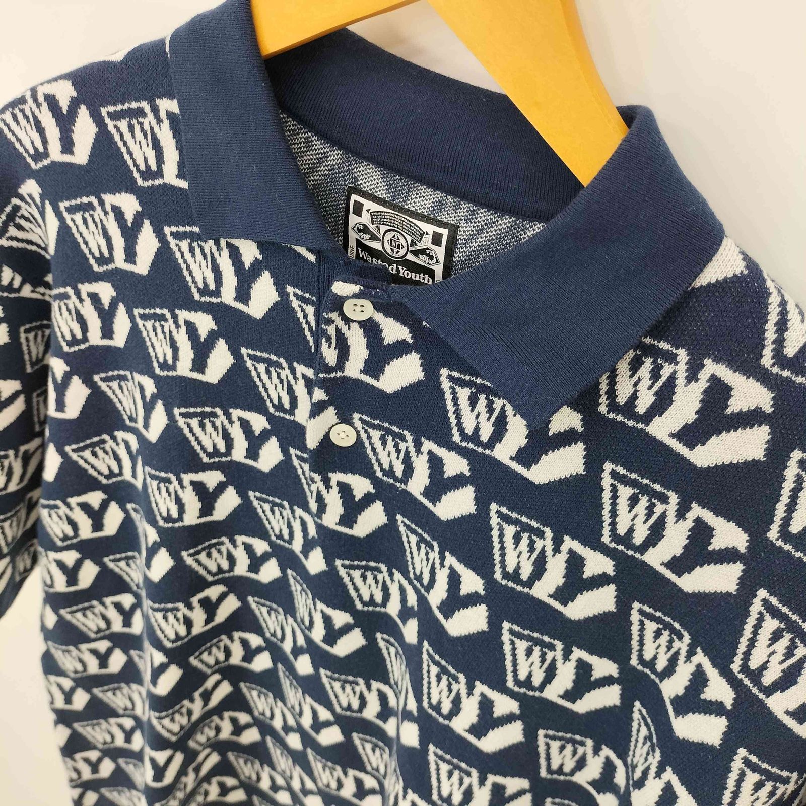 ウェイステッドユース WASTED YOUTH KNIT POLO S/S メンズ JPN：S