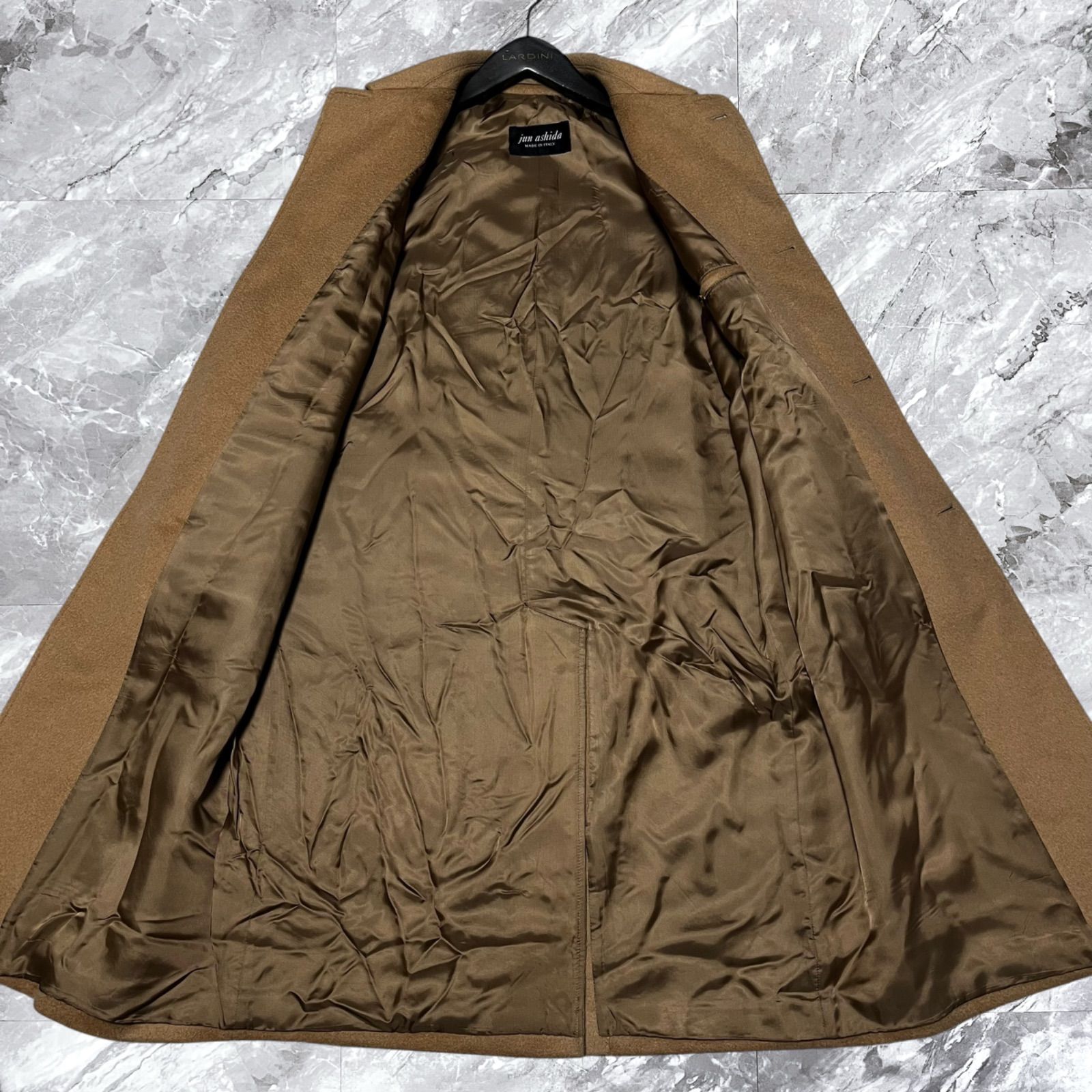 極美品 Jun ashida ジュンアシダ ステンカラーコート ロングコート