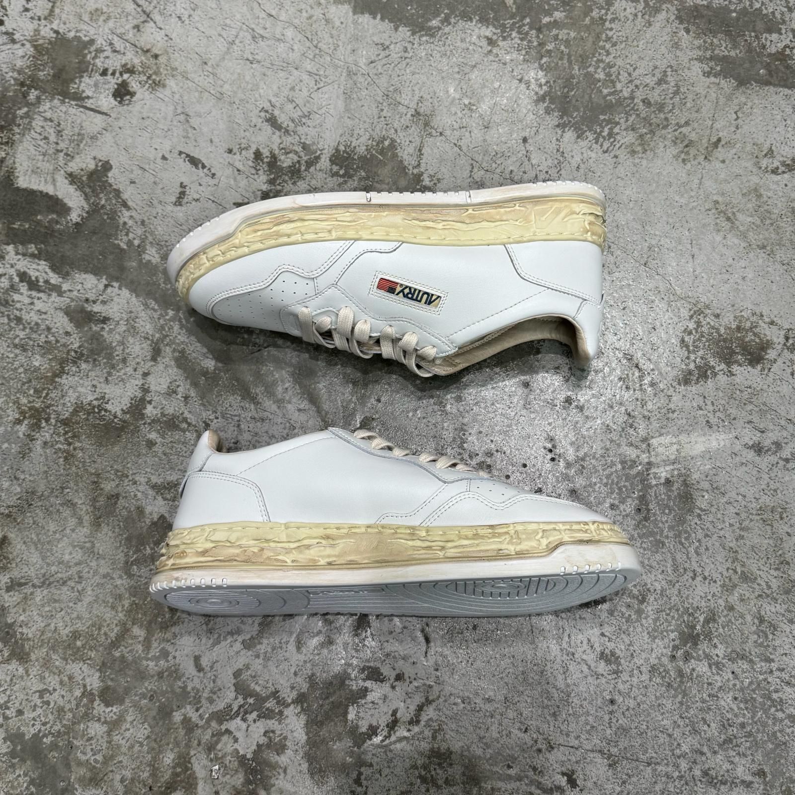 未使用 Maison MIHARA YASUHIRO  × AUTRY  SUPVINT LOW MAN サプビント ロウ マン ローカットスニーカー メゾンミハラヤスヒロ  × オートリー ホワイト 44 28cm （6616M） 未使用 Maison MIHARA YASUHIRO × AUTRY SUPVINT LOW MAN サプビント