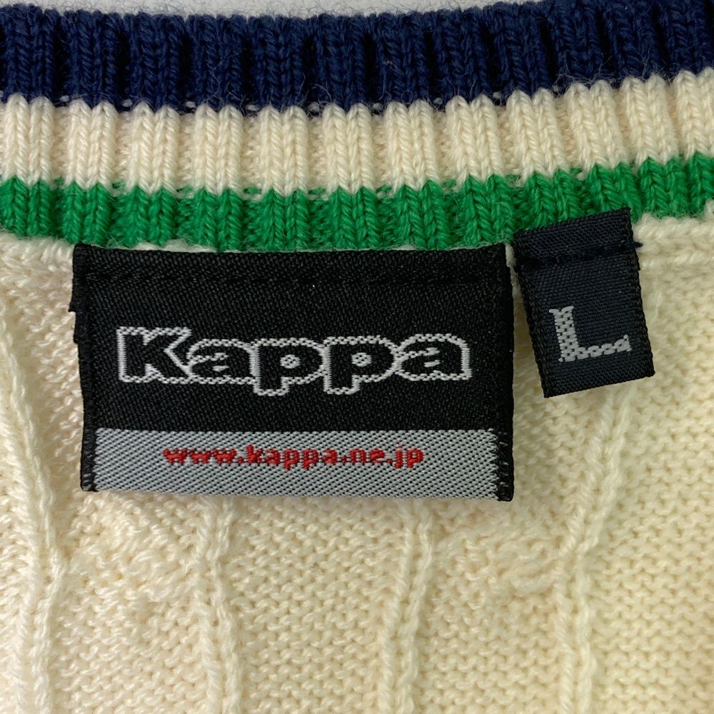 サイズ：L KAPPA GOLF カッパゴルフ Vネックニットベスト ウール混