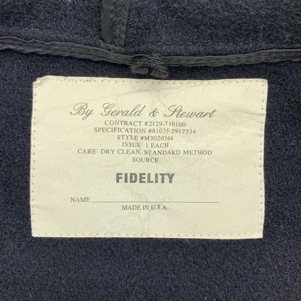 FIDELITY / フィデリティ | ウール 金ボタン ポンチョ ジャケット