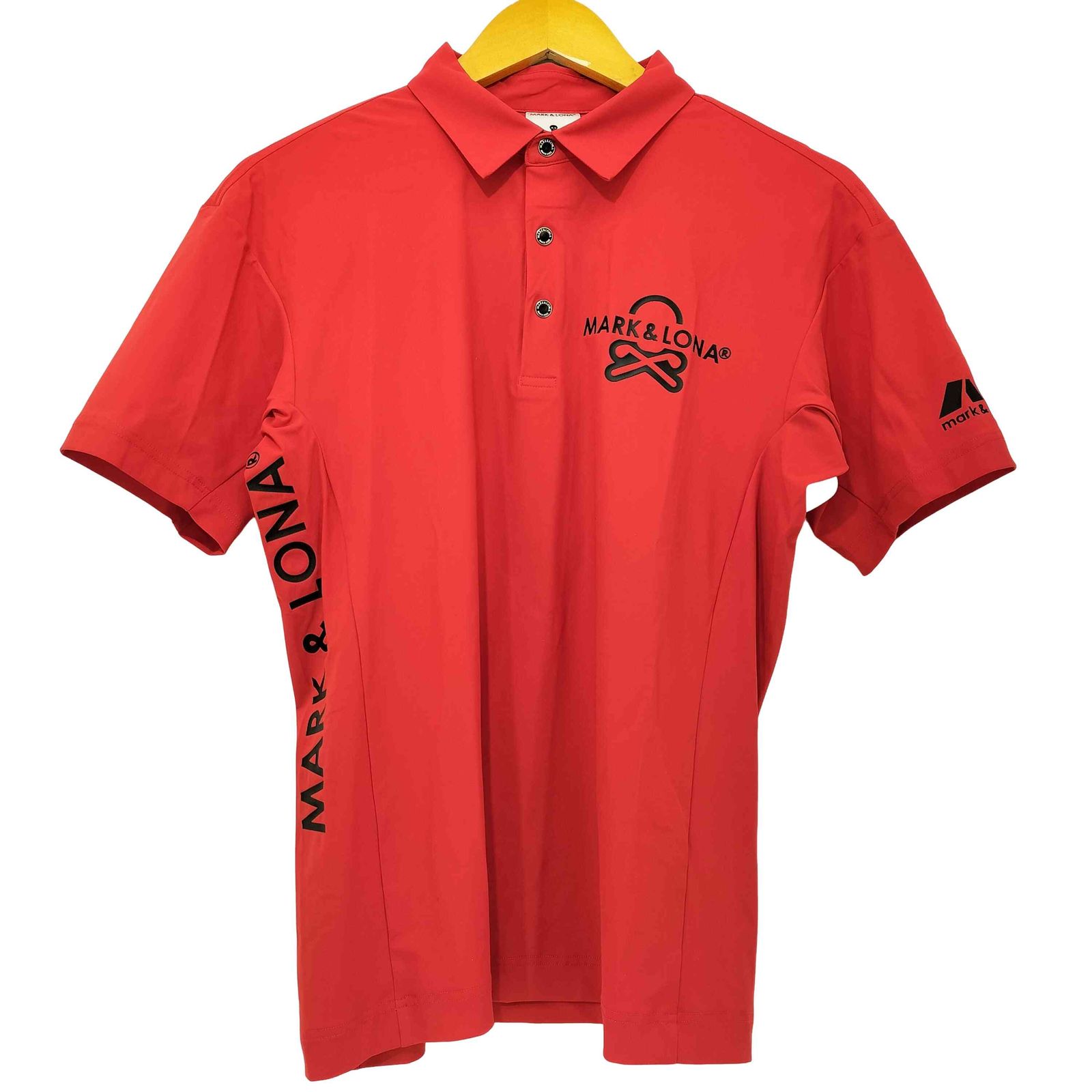 マークアンドロナ MARK＆LONA Option Performance Polo ロゴプリント