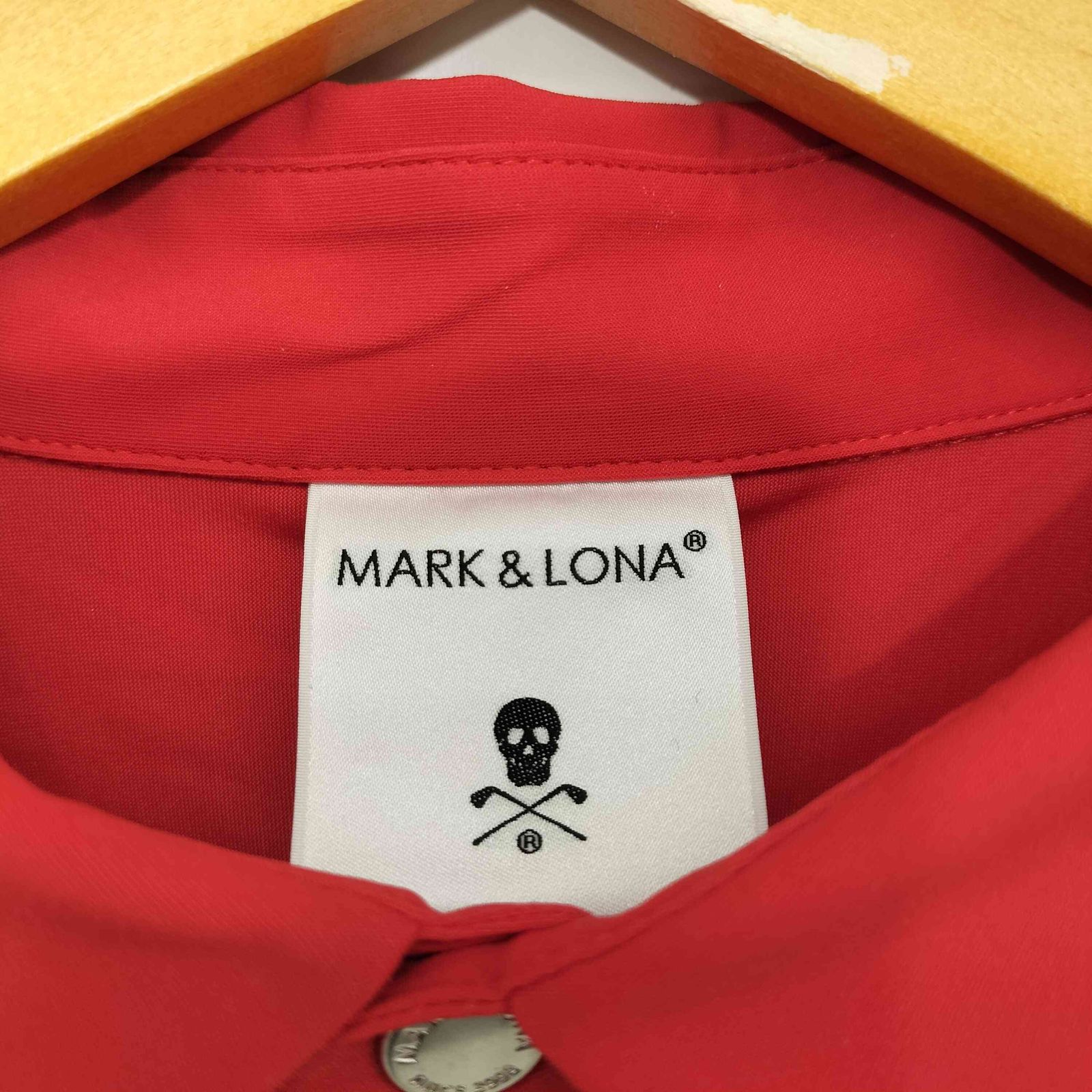 マークアンドロナ MARK＆LONA Option Performance Polo ロゴプリント