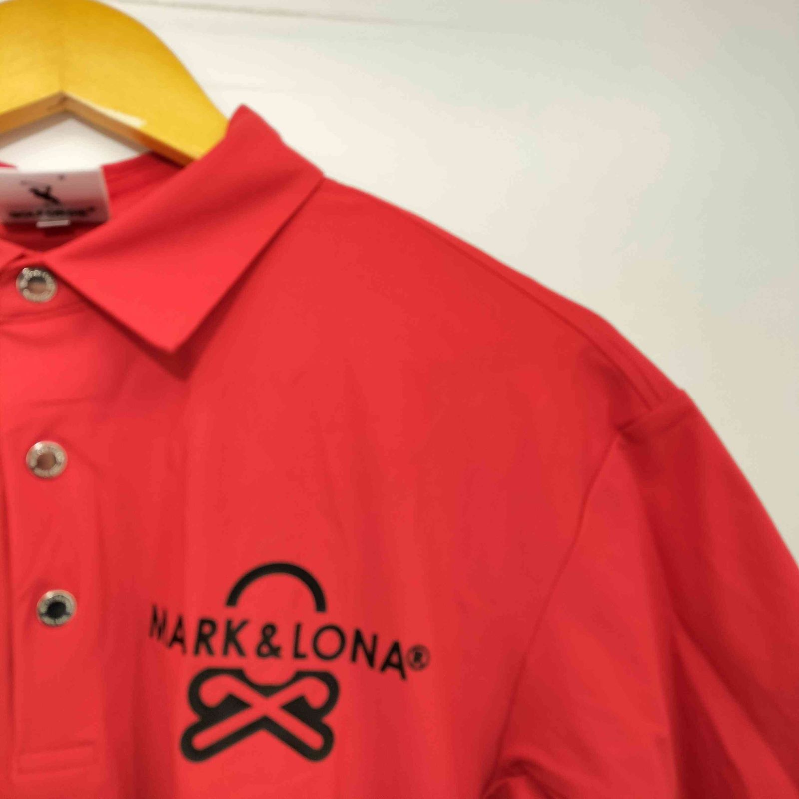 マークアンドロナ MARK＆LONA Option Performance Polo ロゴプリント