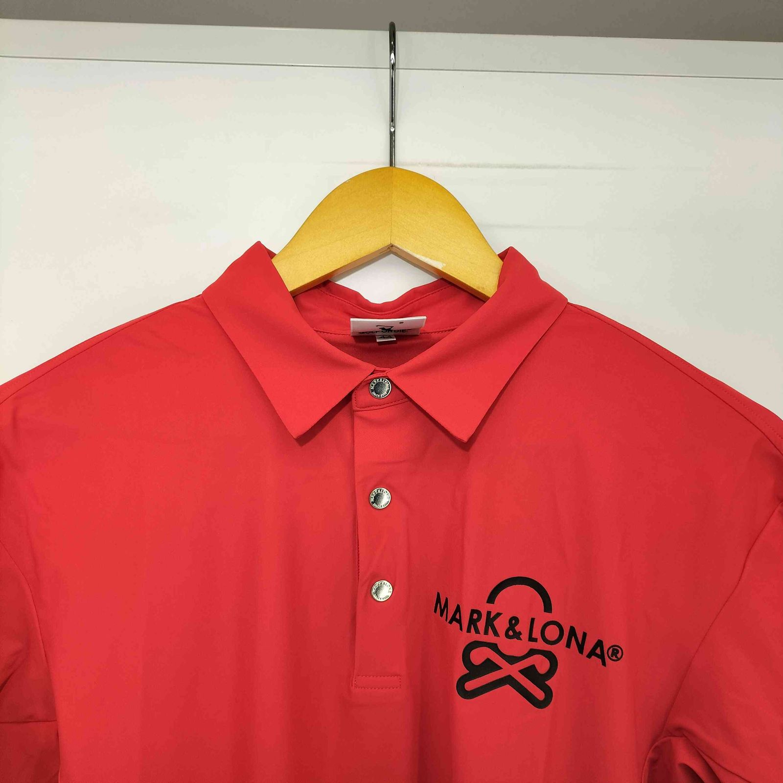 美品 マークアンドロナ Option Performance Poloポロシャツ マークアンドロナ MARK＆LONA Option Performance Polo ロゴプリント