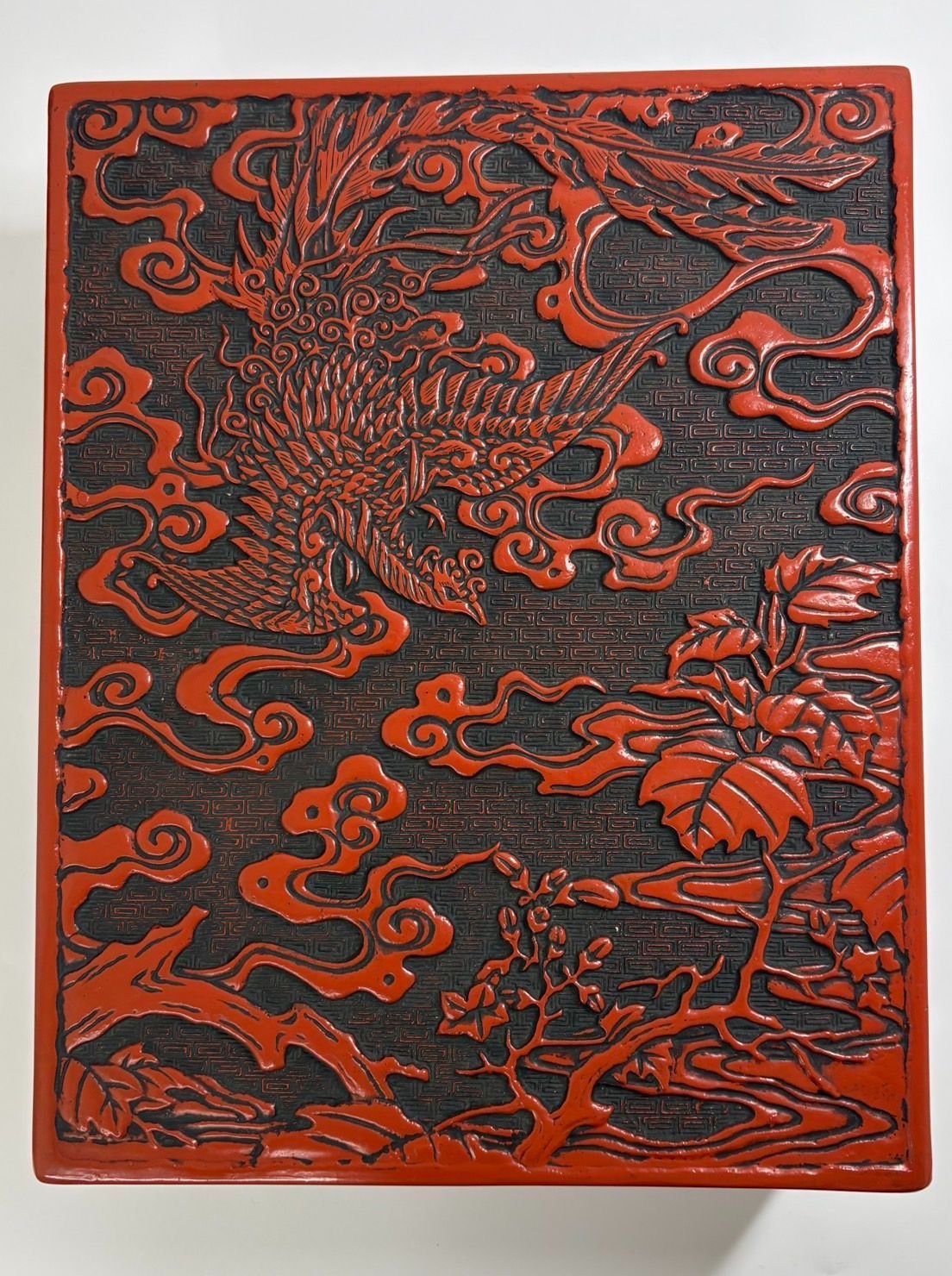 希少 堆朱 漆器 鳳凰 文箱 小物入れ 伝統工芸品 赤黒 - メルカリ