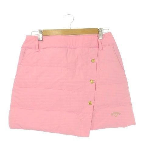 キャロウェイ CALLAWAY ダウンスカート ゴルフ L ピンク キルティング