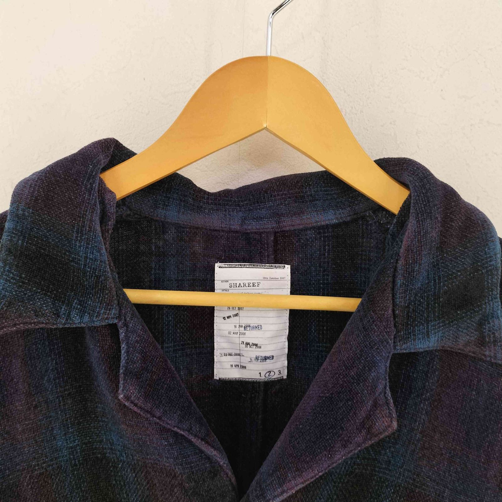 シャリーフ SHAREEF MOLE CHECK DOLMAN SHIRTS メンズ 2 - メルカリ