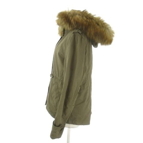 ザラウーマン ZARA WOMAN モッズコート ジャケット XS 緑 グリーン