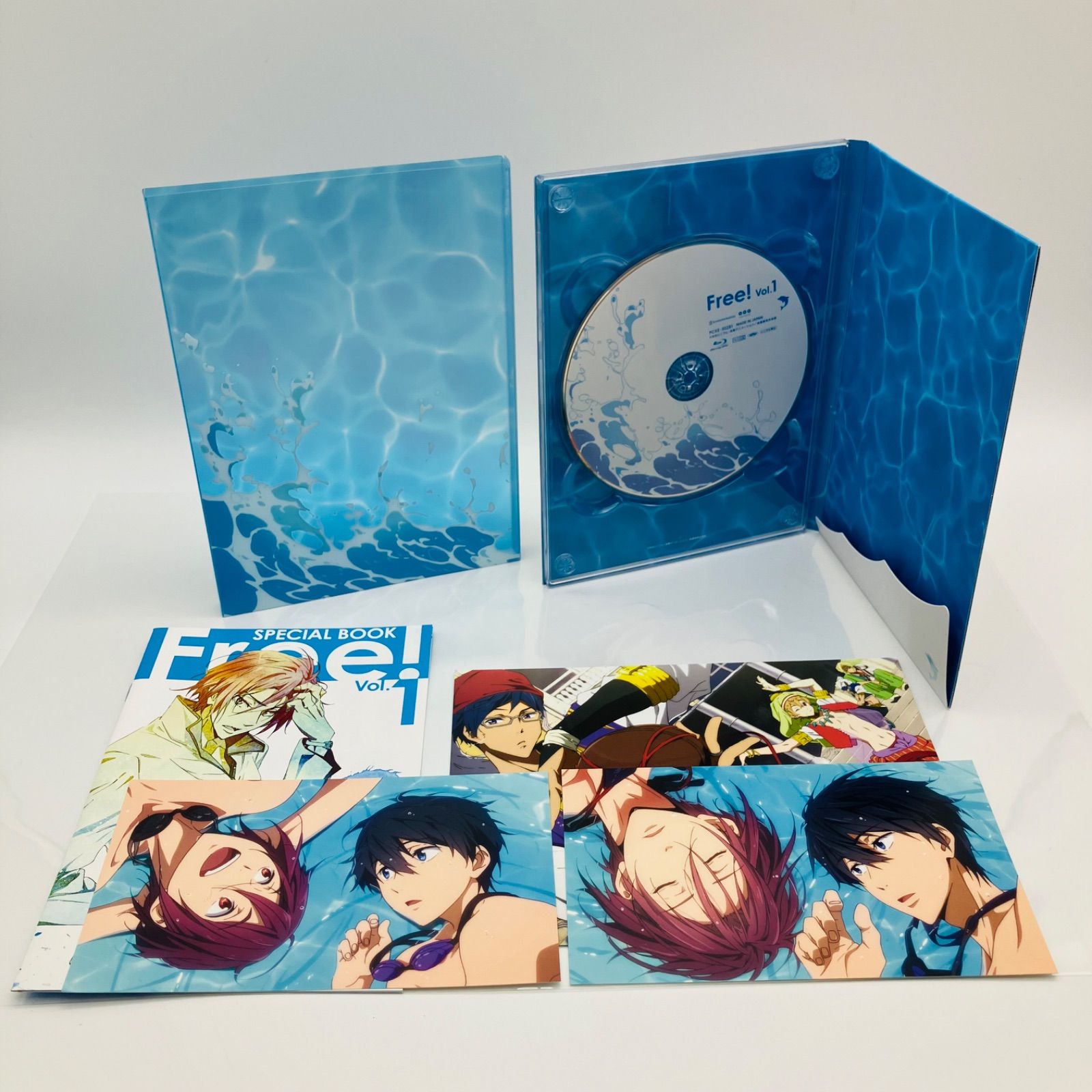 中古 Blu-ray ブルーレイ アニメ Free! 初回版 全6巻 セット 帯付き