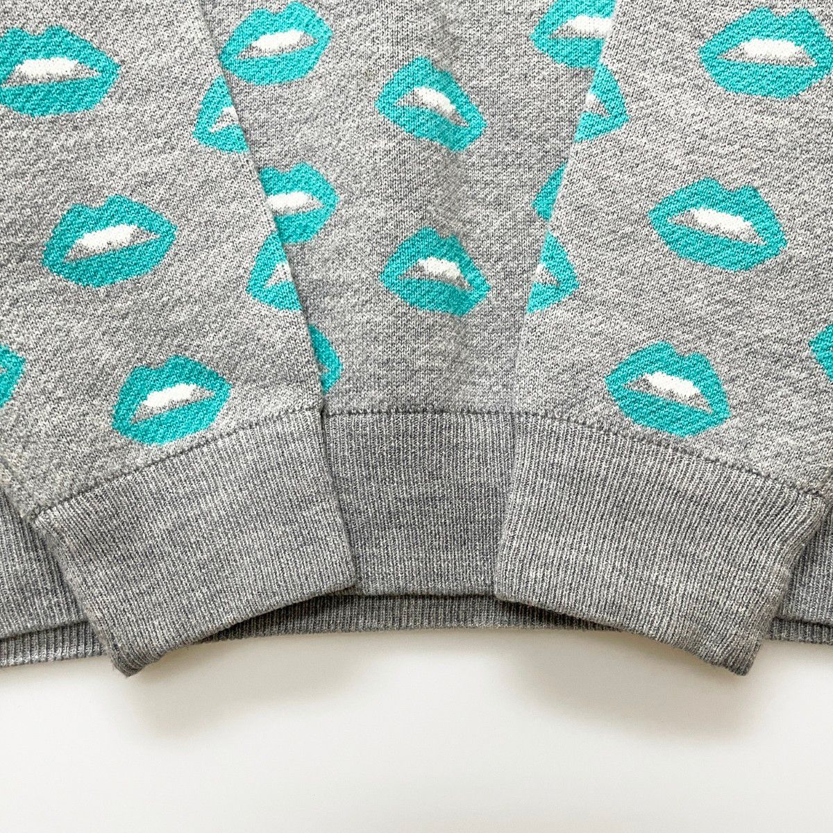 〇〇Jack Bunny!! ジャックバニー レディース ニット リップ総柄 SIZE