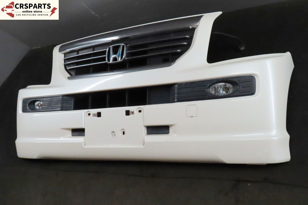 部品車　バモス バモス ABA-HM1 純正 フロント バンパー フォグ グリル付 NH624P