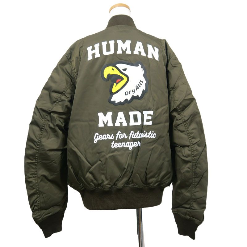 ヒューマンメイド HUMAN MADE MA-1ジャケット XL カーキグリーン