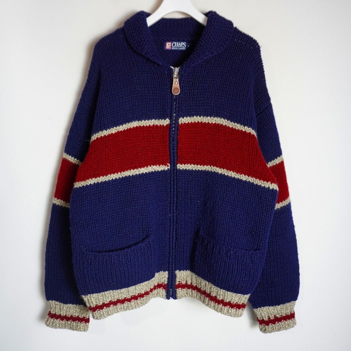 90S CRL CHAPS RALPH LAUREN チャップス ラルフローレン ジップ 