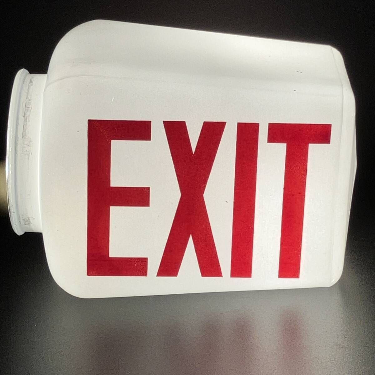 EXIT ( エグジット ) サイン ガラスシェード アンティーク ブラケット