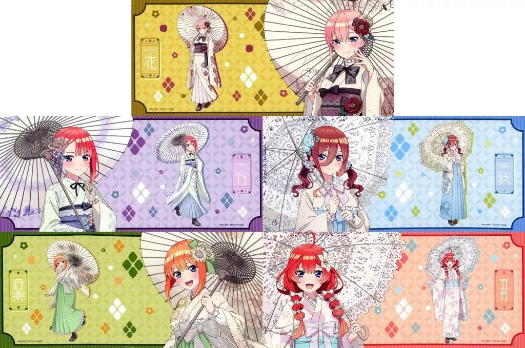 卓上マット 全5種セット 大判ラバーマット レトロモダン 五等分の花嫁