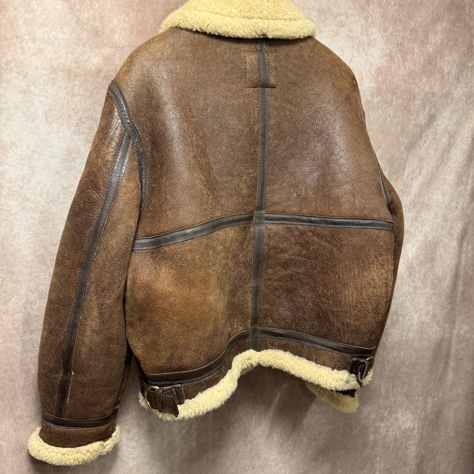 SCHOTT B-3 ムートン フライトジャケット ヴィンテージ 42 XL相当