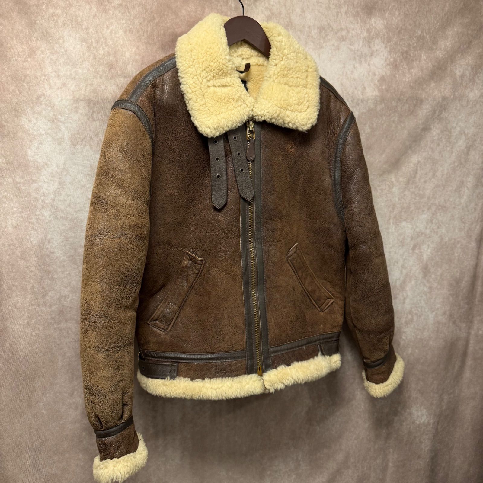 SCHOTT B-3 ムートン フライトジャケット ヴィンテージ 42 XL相当