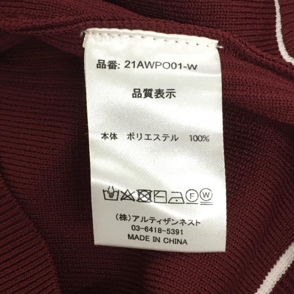 美品】レザレクション セーター ボルドー ニット ロゴ刺しゅう