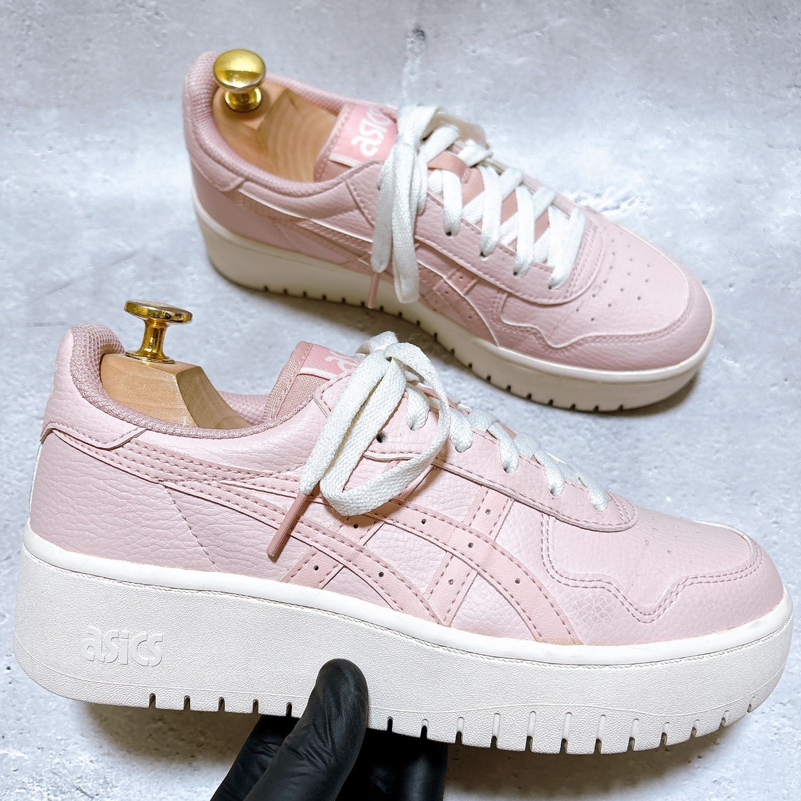 asics レディース スニーカー 24.5cm - メルカリ