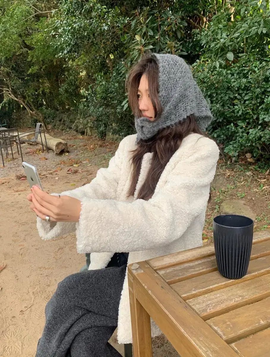 TANNAT ニット ファージャケット アイボリー - メルカリ