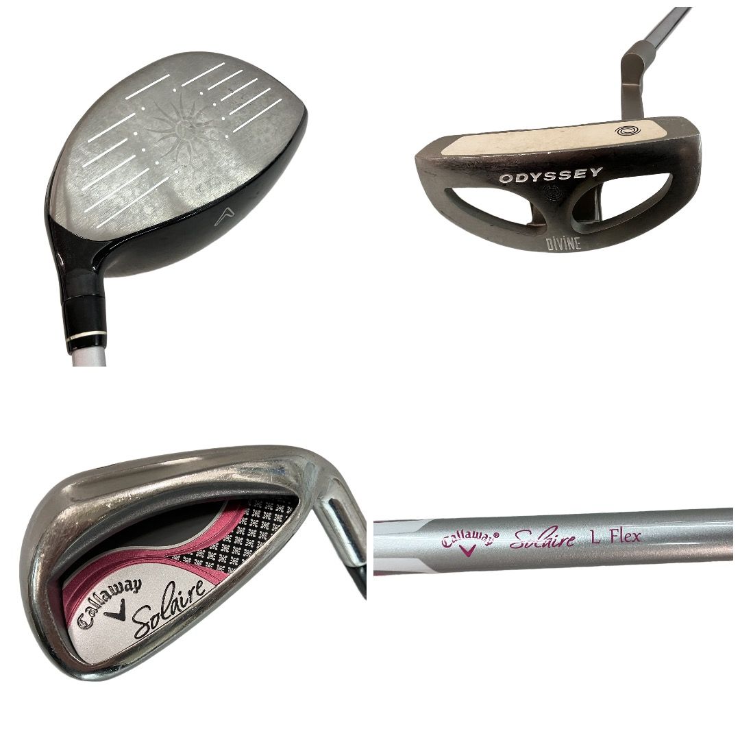 新品未使用品　Callaway Solaire パター　やさしい 初心者向け Callaway Solaire 1W.5W.6H.7.9.P.S. パター ゴルフクラブ 8本 ゴルフ