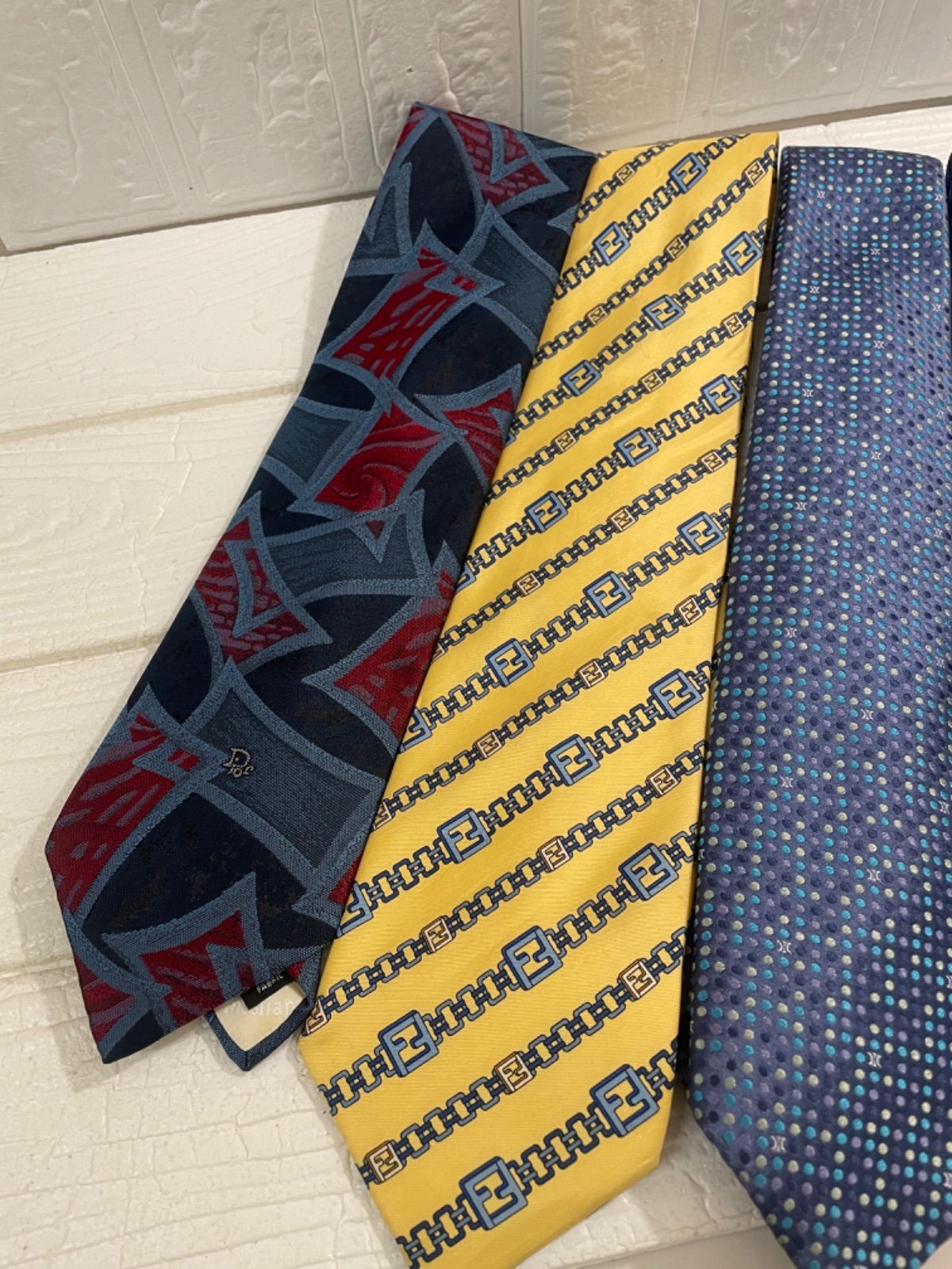 I【まとめ売り①】ブランドネクタイ まとめ4点 ロエベ セリーヌ