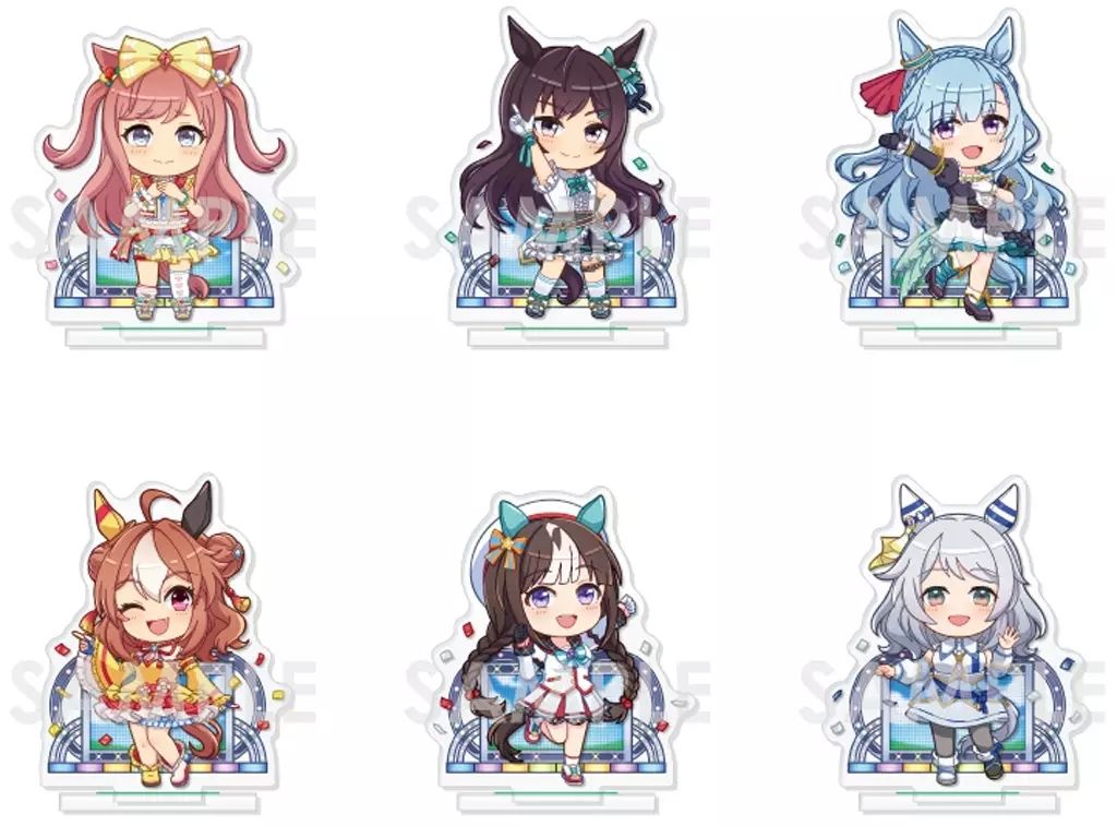 アクリルスタンド アクリルパネル 全6種セット ウマ娘 プリティーダービー きゃらふぃーゆアクリルスタンド -うまぴょい伝説- Vol.6