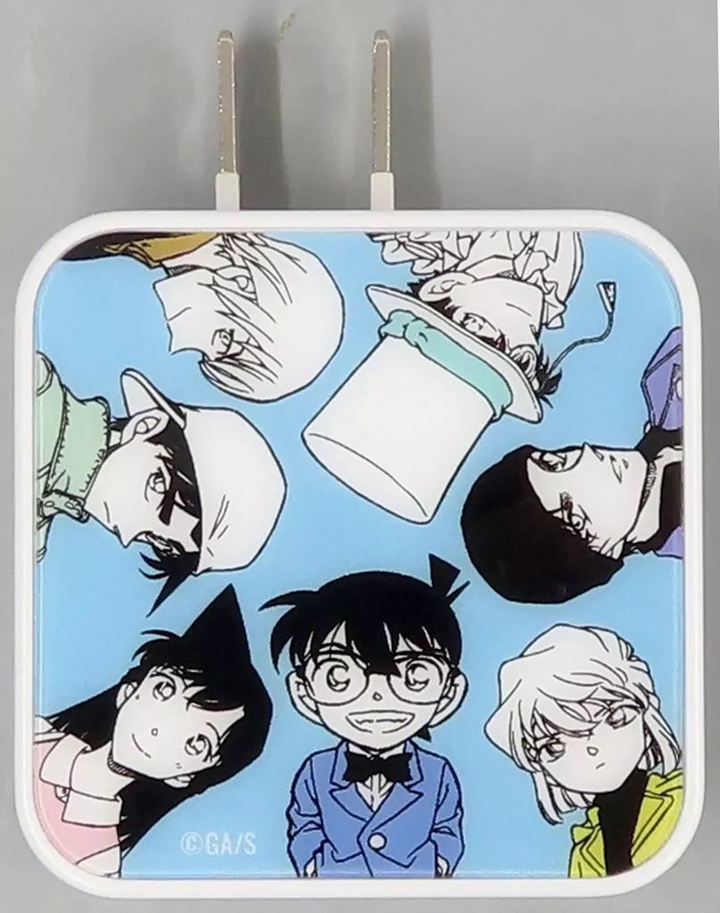 [Used] Adapter cord cable charger set AC adapter “Detective Conan” limited to Conan Detective Agency