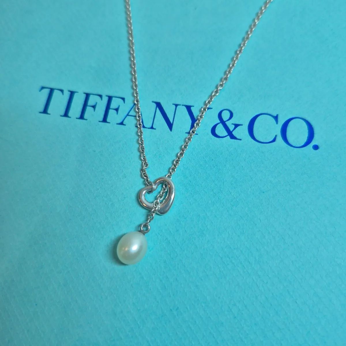 Tiffany & Co. ティファニー オープンハート ラリアット パール