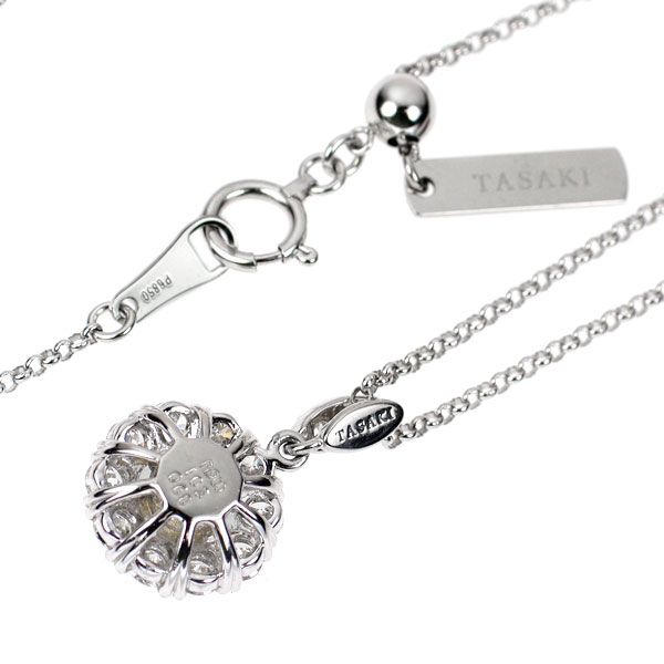 田崎真珠 Pt900/ Pt850 ダイヤモンド ペンダントネックレス 1.03ct D0