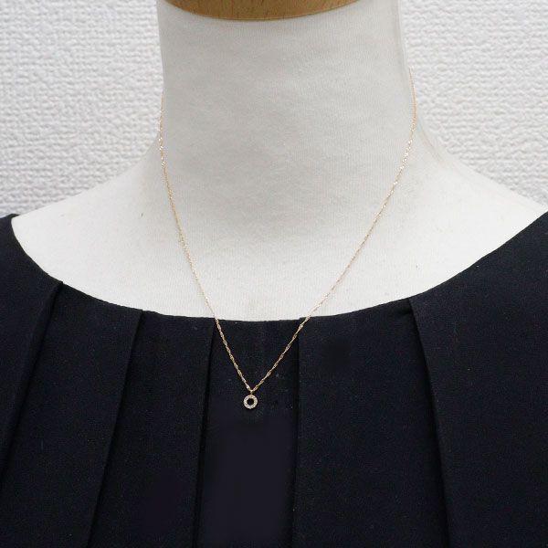agete　agete　K18YG　ダイヤネックレス　0.05 K18ダイヤモンドネックレス（0.05ct）｜ネックレス｜アガット 公式