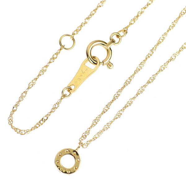 agete　agete　K18YG　ダイヤネックレス　0.05 agete】K18YG 0 05ct ダイヤモンド ネックレス｜Yahoo!フリマ（旧