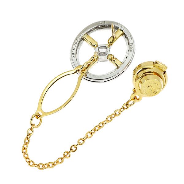 K18YG/Pt900 ダイヤモンド ブローチ 0.50ct F VS1 D0.47ct - メルカリ