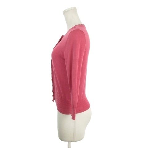 シビラ SYBILLA ニットカーディガン クルーネック 七分袖 スナップ