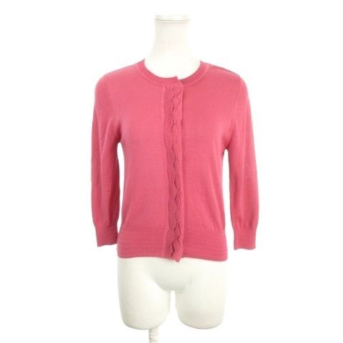 シビラニットカーディガン シビラ SYBILLA ニットカーディガン クルーネック 七分袖 スナップ