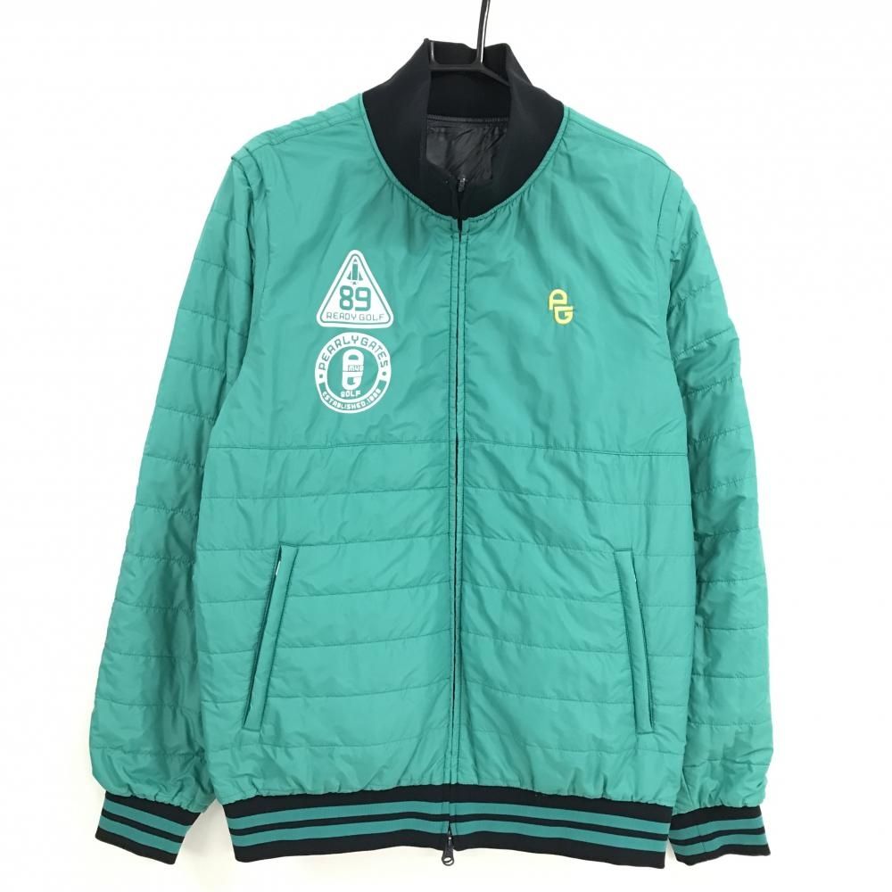 美品】パーリーゲイツ 中綿リバーシブルジャケット ネイビー×白 複数