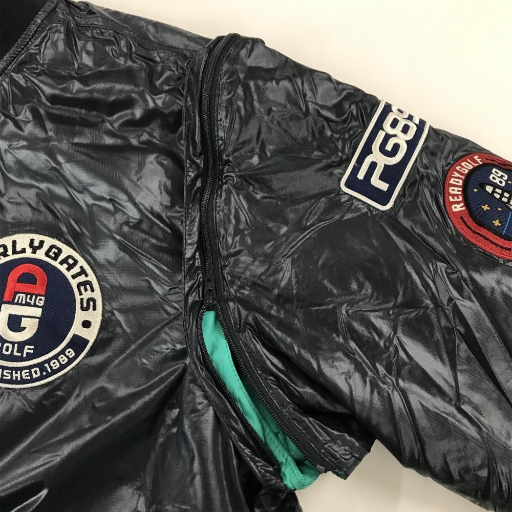 美品】パーリーゲイツ 中綿リバーシブルジャケット ネイビー×白 複数