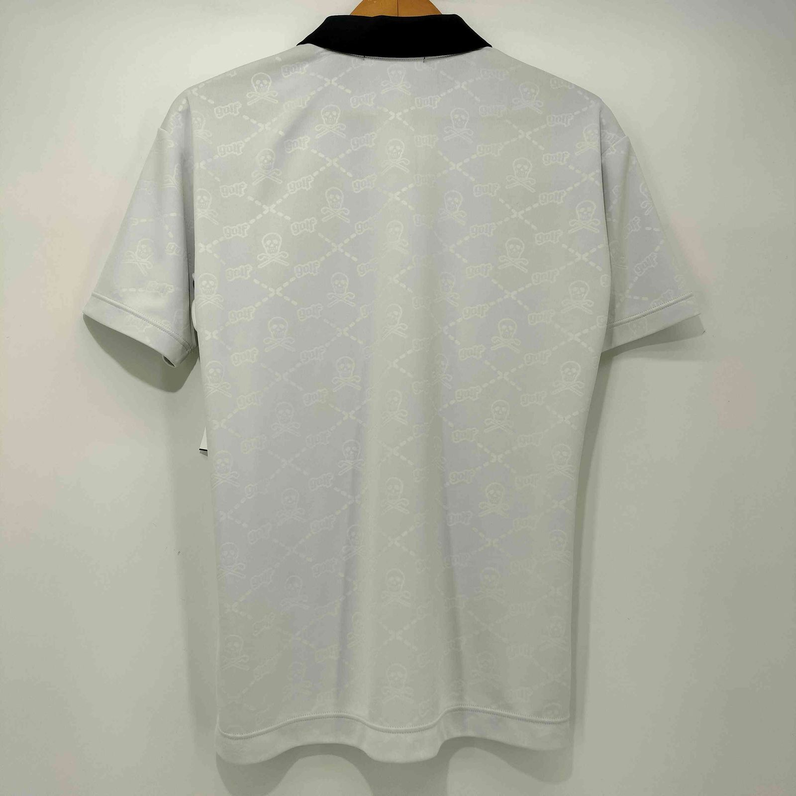 マークアンドロナ MARK＆LONA Ruler Polo 総柄 エンボス加工 ロゴ