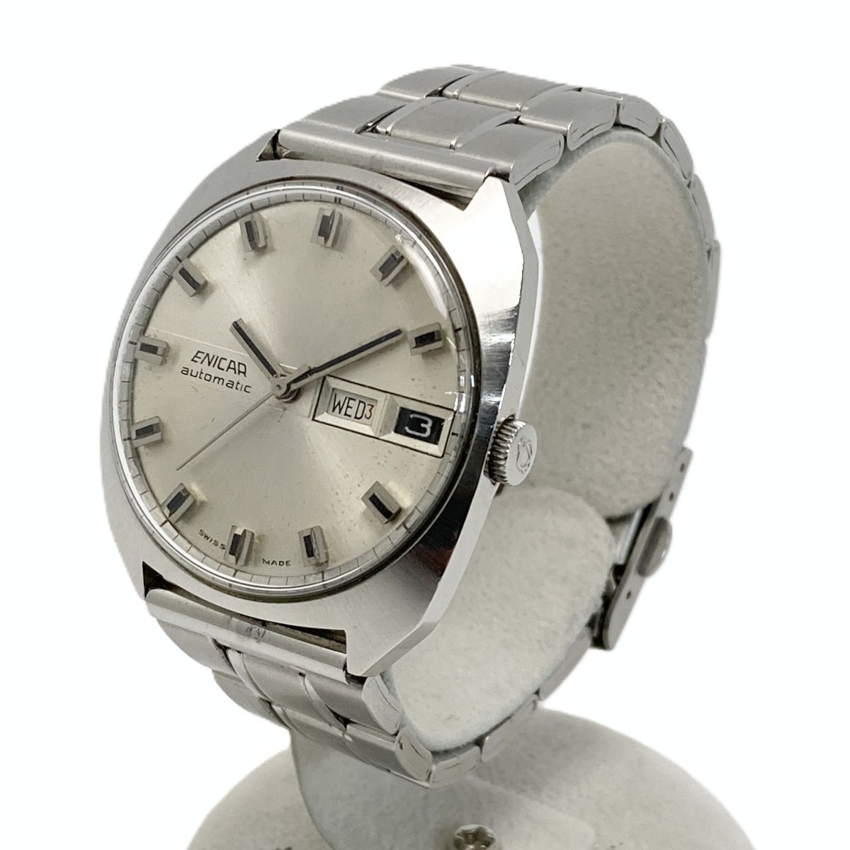  ENICA エニカ デイデイト 147 01 03 シルバー 自動巻き メンズ 腕時計 高検索ワード 自動巻き時計 腕時計(アナログ)