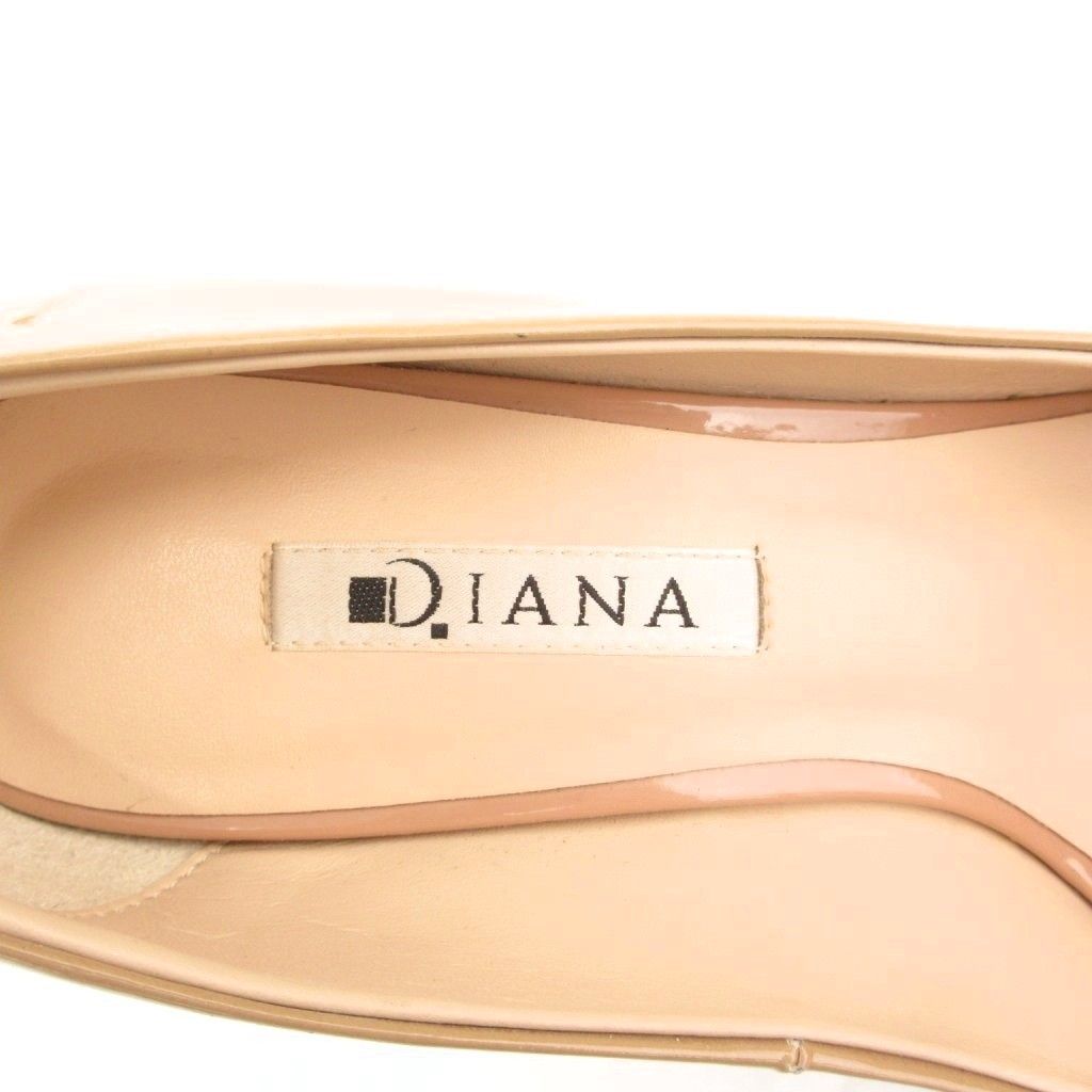 ダイアナ DIANA パンプス ポインテッドトゥ チェーン装飾 ヒール 23cm