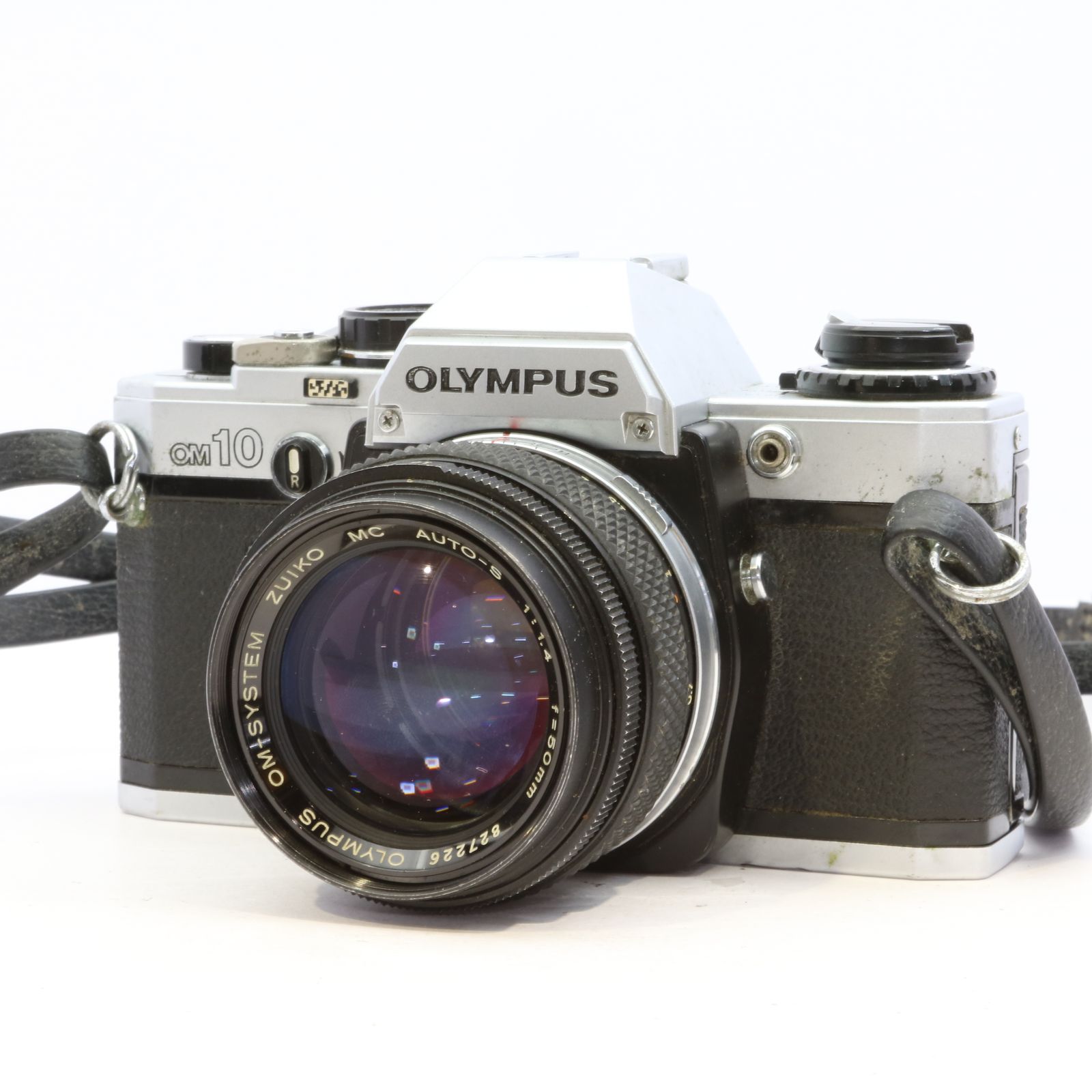 完動品】OLYMPUS OM-10 + ZUIKO MC AUTO-S 50mm F1.4フィルムカメラ