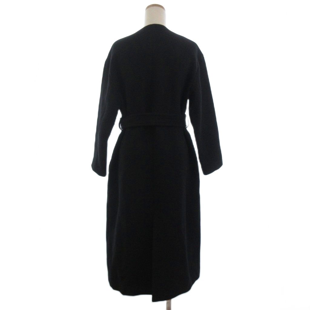 フレイアイディー FRAY I.D ノーカラー ロングコート ブラック 0 □TC