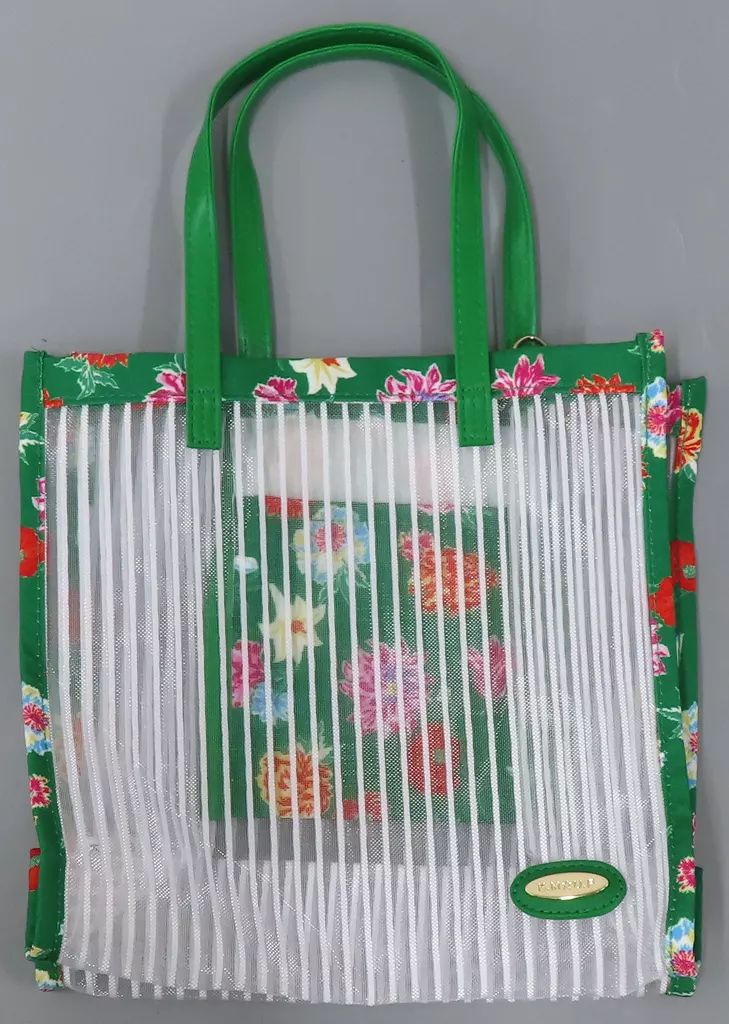 中古】バッグ 寿嶺二 K.M☆U.P Summer Bloom シースルートートバッグ