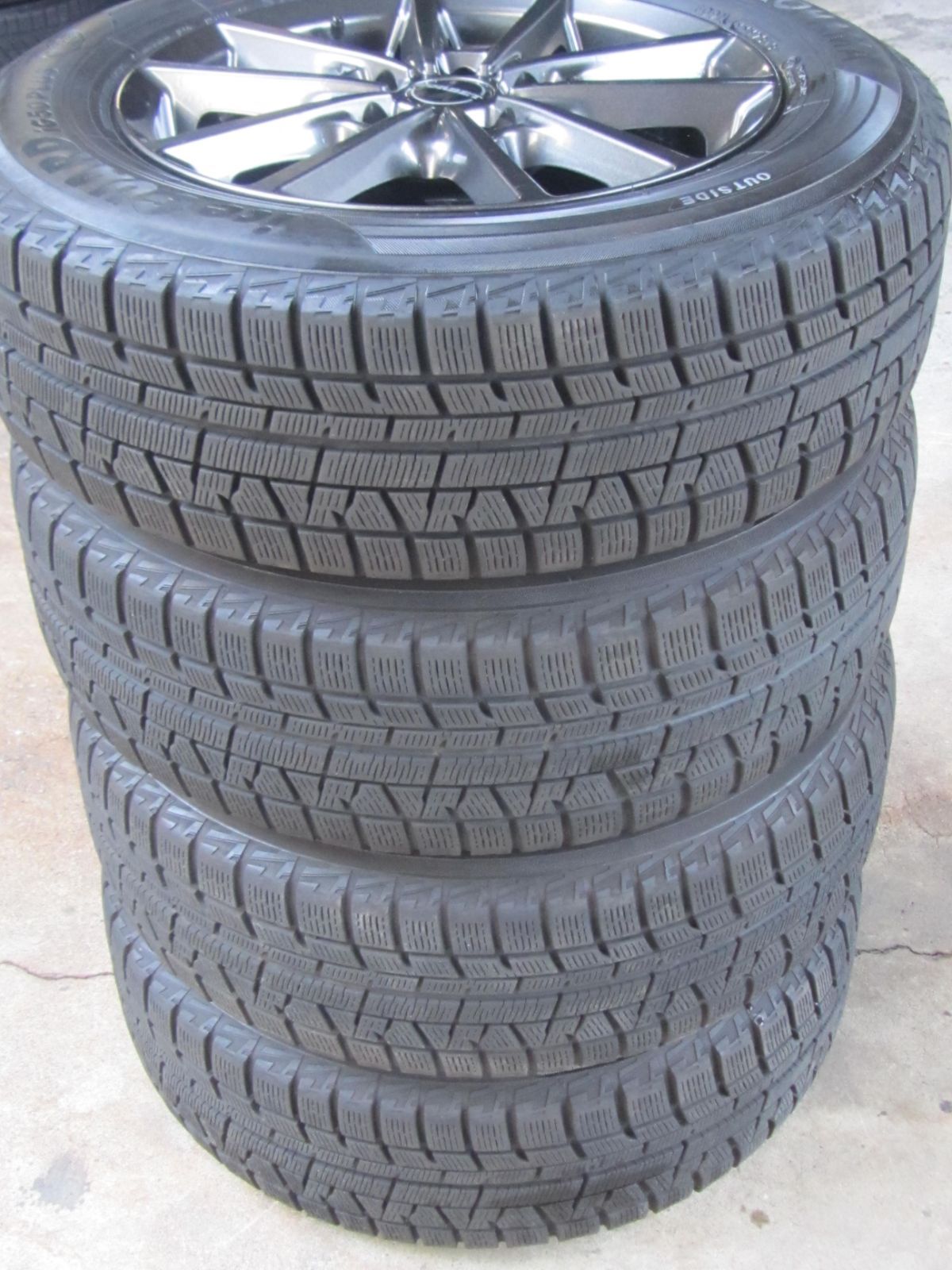 送料込☆中古スタッドレスセット☆ヨコハマiG60☆195/65R15☆プリウス等 アイスガード 6 中古 スタッドレスタイヤ アルミホイール付 ヨコハマ