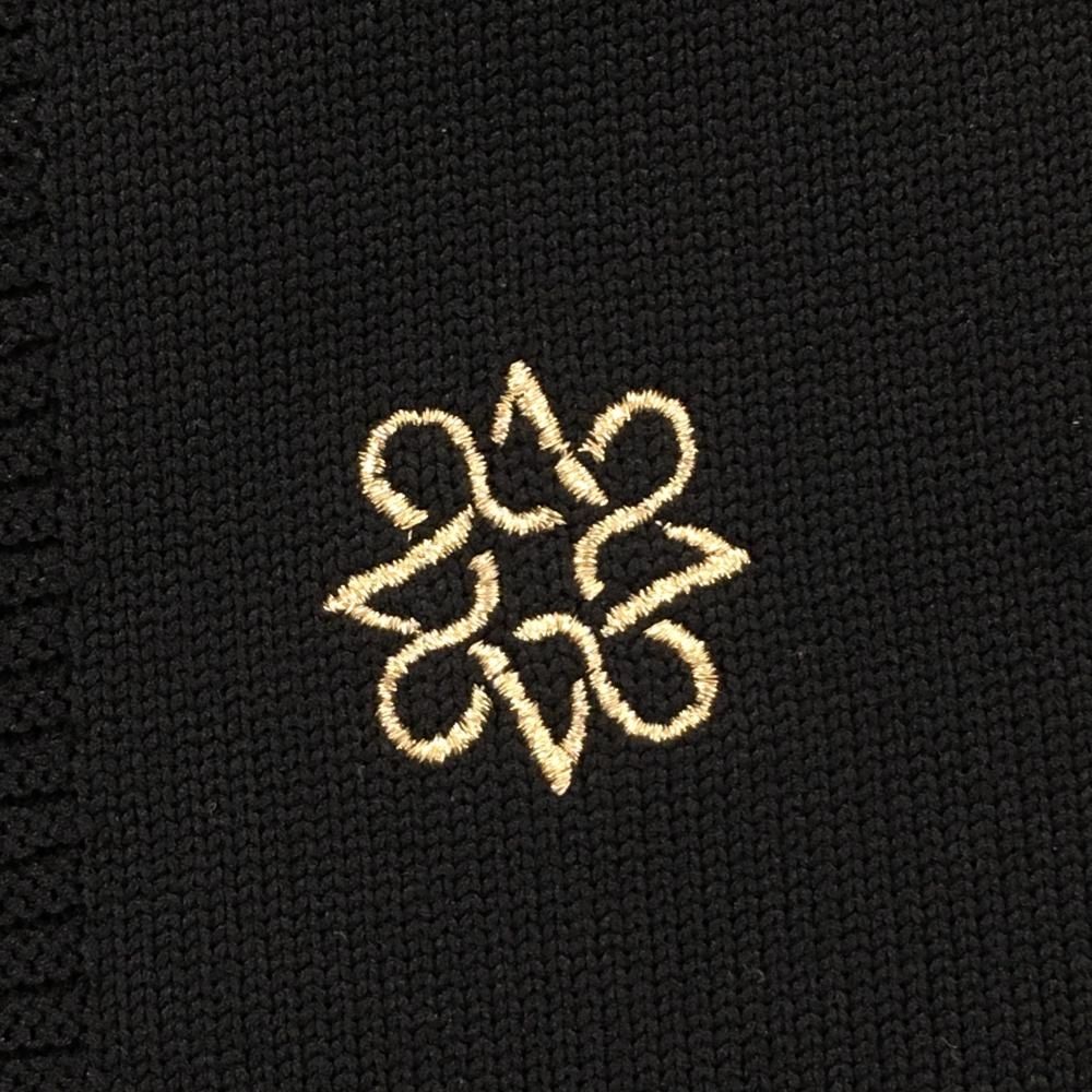 超美品】セントアンドリュース セーター 黒 裏地付 胸ロゴ刺しゅう