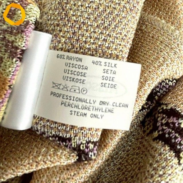 美品 ミッソーニ ウールジャケット モヘヤ混 オレンジタグ 大きいサイズ 42 美品 ミッソーニ ウールジャケット モヘヤ混 オレンジタグ 大きい